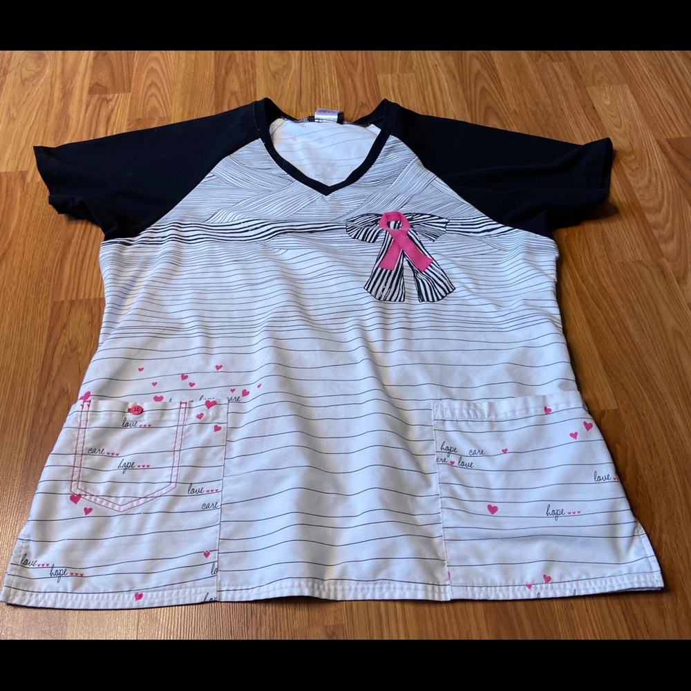 Cherokee Scrub Top Shirt Women XL Medical Uniform